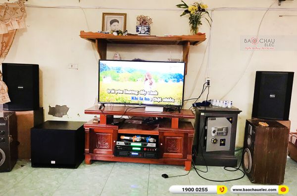 Lắp đặt dàn karaoke anh Hữu tại Hải Phòng (BIK BSP 412II, BPA-6200, BPR-5600, SW715, BCE UGX12)