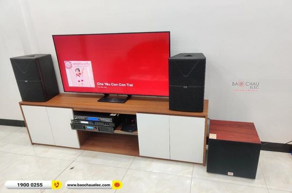 Lắp đặt dàn karaoke anh Kim tại Hà Nội (Alto AT1000II, BPA-4200, X5 Plus, SW312C, U900 Plus X)