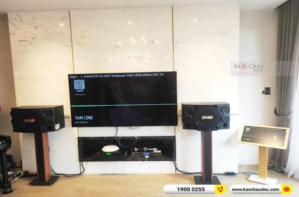 Lắp đặt dàn karaoke anh Nghị tại Hà Nội (BMB 312SE, DAD-950, KSP-50, WB-5000, 4K Plus 4TB, Màn 21)