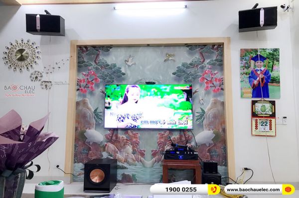 Lắp đặt dàn karaoke anh Tuyển tại Ninh Bình (JBL KI510, Crown Xli2500, KX180, Klipsch SPL120, VM200)