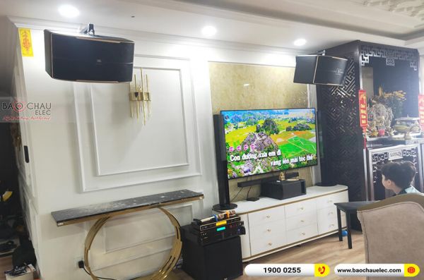 Lắp đặt dàn karaoke chị Ngân tại Hà Nội (JBL Pasion 12, VM620A, BPR-5600, JBL A120P, UGX12 Gold)