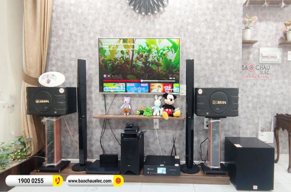Lắp đặt dàn karaoke gia đình chị Anh tại TP HCM (BIK BJ-S668, BKSound DKA 6500, SW312B) 