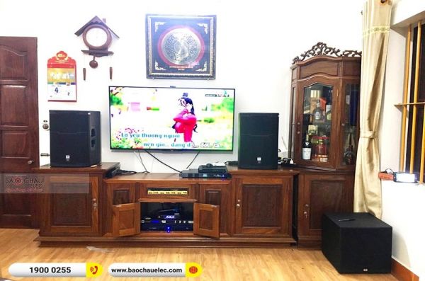 Lắp đặt dàn karaoke gia đình chị Hoa tại Bắc Ninh (JBL PRX 412M, Crown T7, KX180, A120P, VM300) 