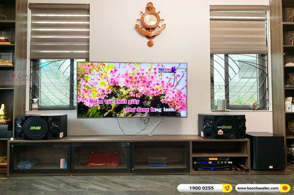 Lắp đặt dàn karaoke gia đình chị Nhung tại Hà Nội (BMB 312SE, MZ-106, KX180, SW612B, UGX12 Plus)