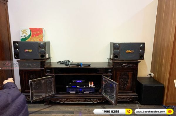 Lắp đặt dàn karaoke anh Nghĩa tại Hà Nội (BMB 2000SE, Crown T10, KX180, R120SW, JBL VM300,...)