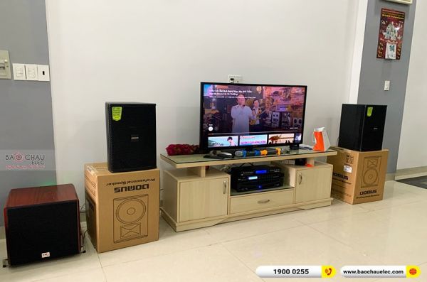 Lắp đặt dàn karaoke anh Thuyết tại TPHCM (Domus DP6100, APP MZ-46, X5 Plus, SW512-C, U900 Plus X)