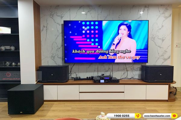 Lắp đặt dàn karaoke gia đình anh Minh tại Hà Nội (JBL RM210, AAP K9800II, A120P, JBL VM300)