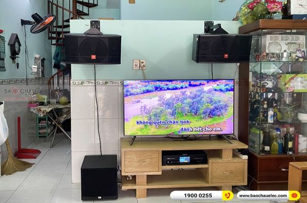 Lắp đặt dàn karaoke gia đình anh Minh tại TP HCM (JBL CV1052T, BKSound DKA 5500, JBL A100P)
