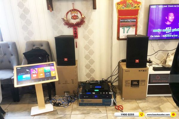 Lắp đặt dàn karaoke gia đình anh Nam tại Hà Nội (JBL CV1070, Crown T5, KX180A, JBL VM200,...)