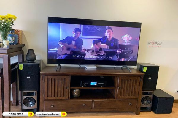 Lắp đặt dàn karaoke gia đình anh Quang tại Hà Nội (Domus DP6100, BKSound DKA 6500, Klipsch R100SW)