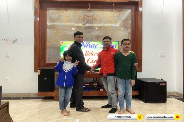 Lắp đặt dàn karaoke gia đình anh Thủy tại Thanh Hóa (JBL XS12, MZ-106, BPR-8500, TS315S, BJ-U600)