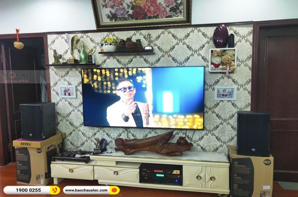 Lắp đặt dàn karaoke gia đình anh Tùng tại Hà Nội (RCF CMAX 4110, VM820A, BPR-5600, BJ-U600)