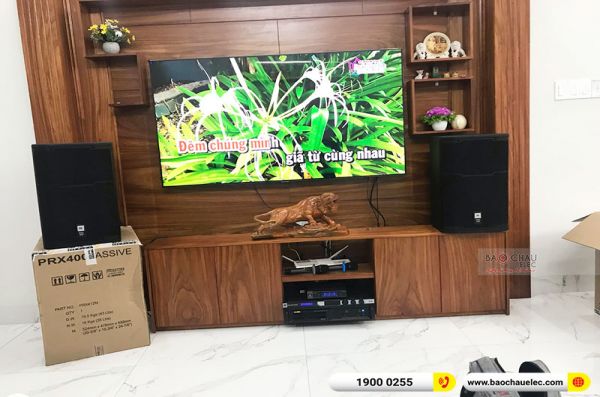 Lắp đặt dàn karaoke gia đình chị Thủy tại Hải Phòng (JBL PRX 412M, VM620A, KX180A, JBL VM200)
