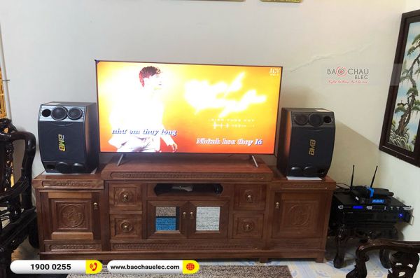 Lắp đăt dàn karaoke gia đình chú Cường tại Hà Nội (BMB 880SE, VM620A, JBL KX180, JBL VM200)