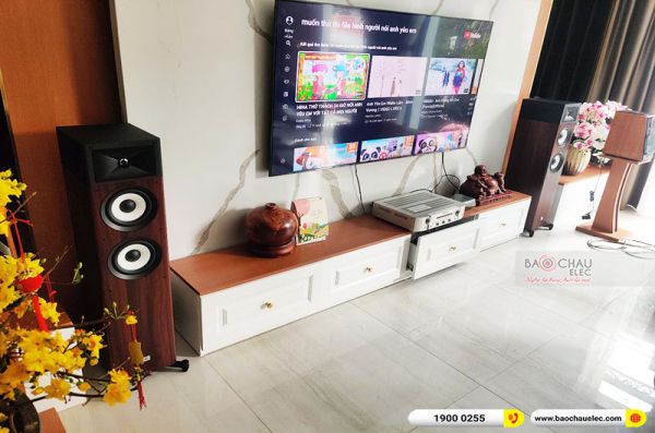 Lắp đặt dàn nghe nhạc anh Lượng tại Hà Nội (JBL Stage A180, Marantz PM6007)