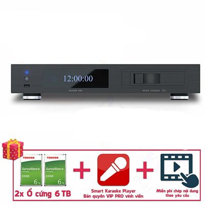 Combo Karaoke + Xem phim Dune HD Max Vision 4K (All in one) – 2x HDD 6TB
