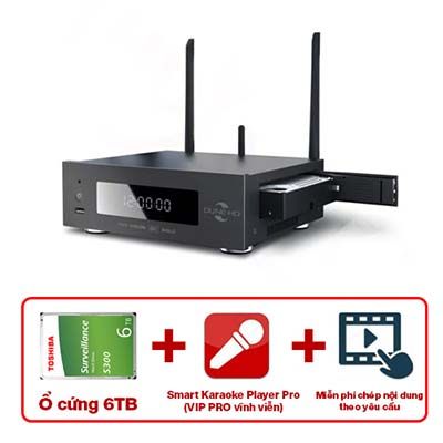 Combo karaoke + xem phim Dune HD Pro Vision 4K Solo (All in one) – HDD 6TB