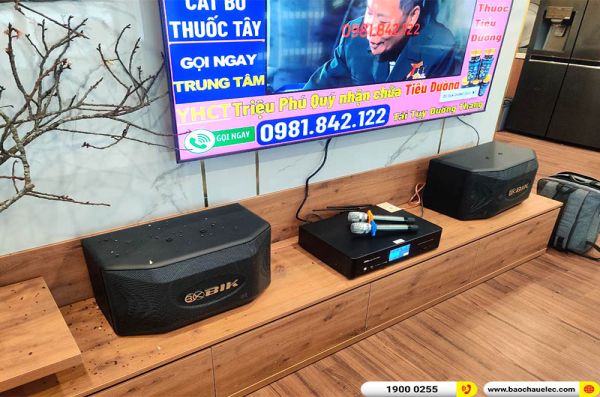 Lắp đặt bộ dàn karaoke cho gia đình chị Hưng ở Vinhome Tây Mỗ (BIK BQ-S63, Bksound DKA 5500)