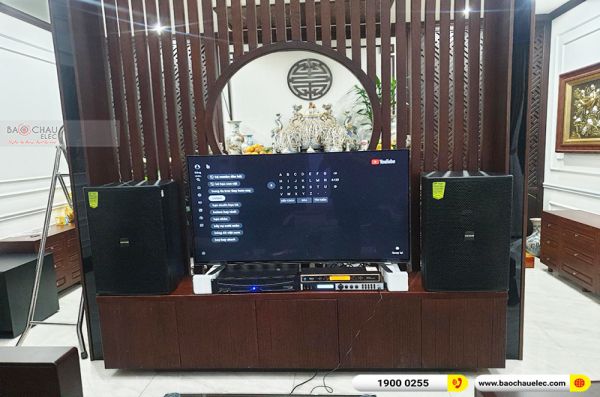 Lắp đặt dàn karaoke anh Cửu tại Hà Nội (Domus DP6150, MZ-106, X6 Luxury, SPL150, UGX12 Gold