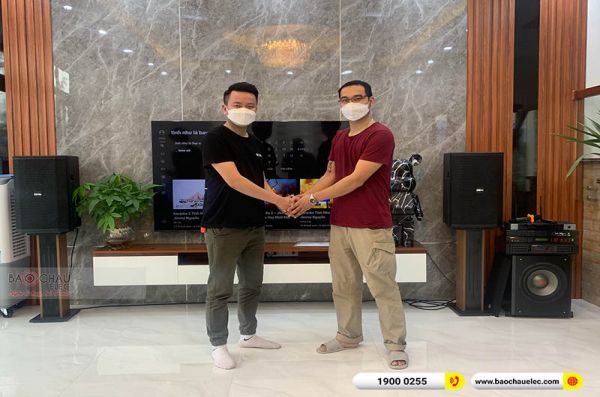Lắp đặt dàn karaoke anh Giang tại Thái Nguyên (BIK BSP 412II, BPA-6200, BPR-8500, SW612B, BJ-U500)