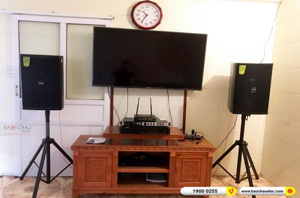 Lắp đặt dàn karaoke gia đình anh Hiển tại Thái Bình (Domus DP6120, VM630A, X6 Luxury, BJ-U100) 