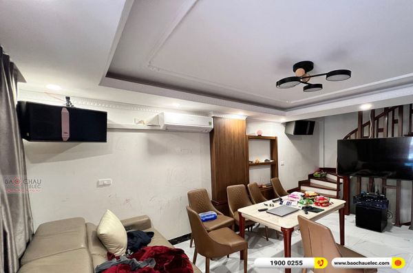 Lắp đặt dàn karaoke gia đình anh Quyết tại Hà Nội (JBL Ki512, Crown T7, K9800, SPL-120, JBL VM300)
