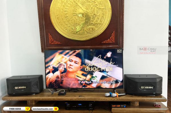 Lắp đăt dàn karaoke gia đình anh Thành tại Bắc Ninh (BIK BQ-S63, BIK BJ-A88, BIK BJ-U100)