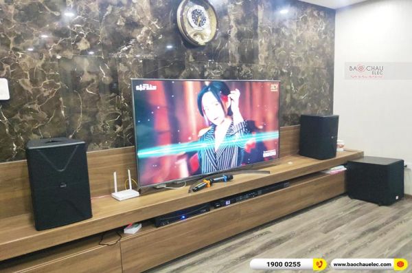Lắp đặt dàn karaoke anh Hoàng tại Hà Nội (Alto AT1000II, APP-MZ46, DSP-9000 Plus, SW612C, BJ-U500) 