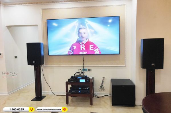 Lắp đặt dàn karaoke anh Sang tại Hà Nội (RCF Acustica C5212-96, Crown T10, K9900II, SPL150, VM300..)