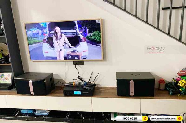 Lắp đặt dàn karaoke gia đình anh Điền tại TP HCM (JBL KI510, BKSound DKA 8500) 