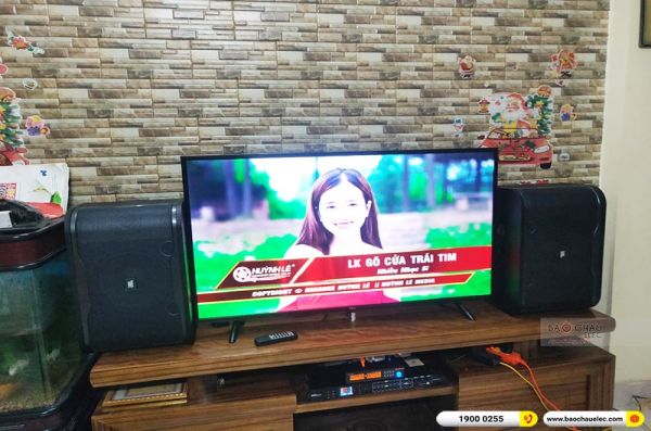Lắp đặt dàn karaoke gia đình anh Đình tại Hà Nội (JBL RM210, BKSound DSP-9000 Plus, BIK BJ-U100) 