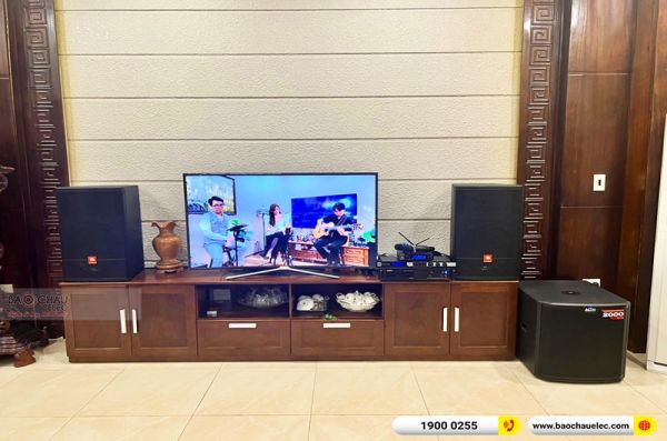 Lắp đặt dàn karaoke gia đình anh Hải tại Bắc Giang (JBL CV1570, VM820A, KX180A, TS315S, VM200) 