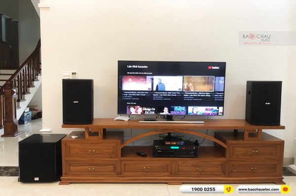 Lắp đặt dàn karaoke gia đình chú Lương tại Hà Nội (BIK BSP 410II, VM620A, BPR-5600, SW612B, BJ-U100)