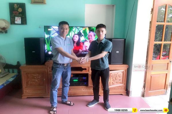 Lắp đặt dàn karaoke gia đình anh Nam tại Nam Định (BIK BSP 412II, BIK VM620A, BPR-5600, BIK BJ-U500)