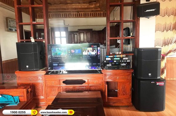 Lắp đặt dàn karaoke gia đình anh Thắng tại Thái Bình (JBL PRX 415M, VM840A, KX180A, BKSound M8) 