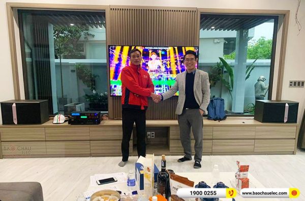 Lắp đặt dàn karaoke gia đình anh Tuấn tại Thanh Hóa (JBL KI512, VM830A, BPR-5600, BJ-W66, BJ-U550)