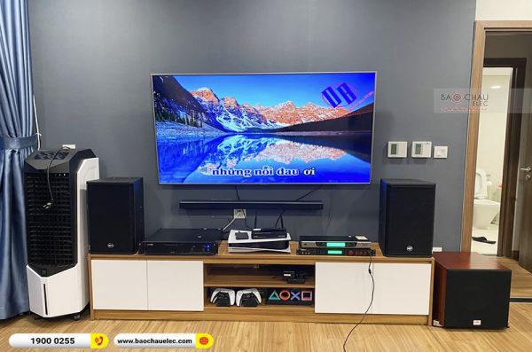 Lắp đặt dàn karaoke gia đình anh Tùng tại TPHCM (RCF X-MAX 10, VM620A, BPR-5600, SW512C, UGX12) 
