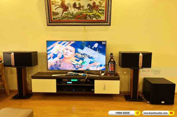 Lắp đặt dàn karaoke gia đình chị Huyên tại Hà Nội (JBL KI510, APP MZ-86, X5 Plus, SW512B, UGX12) 