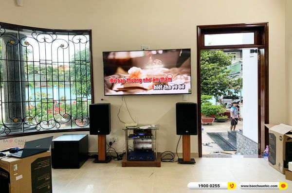 Lắp đặt dàn karaoke gia đình chị Thư tại TPHCM (RCF X-MAX 12, Crown T7, KX180A, SPL-150, VM300) 