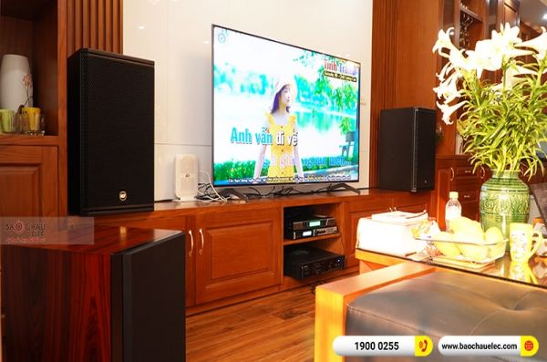 Lắp đặt dàn karaoke gia đình chú Đường tại Hà Nội (RCF X-MAX 12, VM820A, X6 Luxury, SW612C, UGX12)