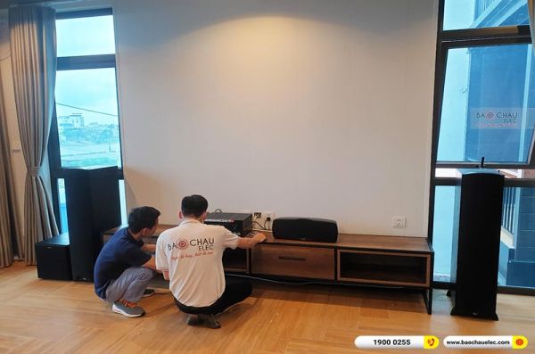 Lắp đặt dàn âm thanh 5.1 xem phim, nghe nhạc cho anh Hà tại Thái Bình