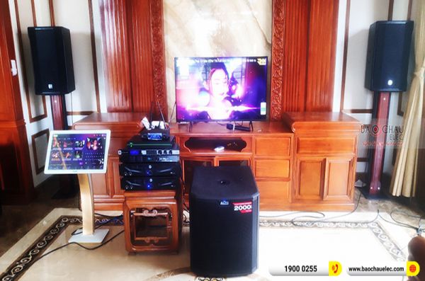 Lắp đặt dàn karaoke anh Hội tại Thái Bình (RCF 4110, RCF 4112, IPS3700, IPS2700, KX180A, TS315S,...)