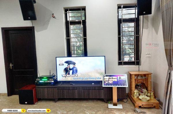Lắp đặt dàn karaoke chị Thu tại Hà Nội (RCF X-MAX 10, VM620A, X6 Luxury, SW512C, UGX12,...)