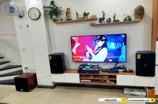 Lắp đặt dàn karaoke gia đình anh Phú tại Hà Nội (Domus DP6100, MZ-66, X6 Luxury, SW512C, UGX12)