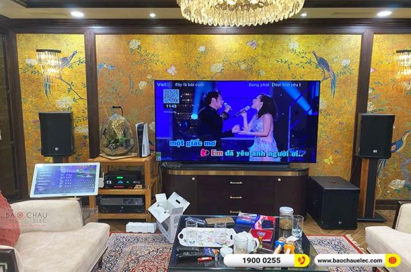 Lắp đặt dàn karaoke anh Long tại TPHCM (RCF CMAX 4110, IPS2700, K9900II, RCF 702AS-II, BJ-U600,…)