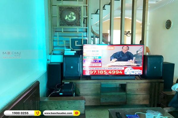Lắp đặt dàn karaoke chị Loan tại Nam Định (JBL A180, JBL RM210, BJ-A88, X5 Plus, A120P, UGX12 Gold)