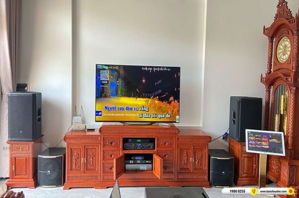 Lắp đặt dàn karaoke cô Ngoan tại Quảng Ninh (JBL SRX 812, Crown Xli3500, K9900II Luxury, JBL 12SP,…)