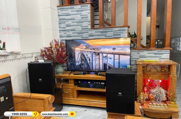 Lắp đặt dàn karaoke gia đình anh Tiệp tại Bình Dương (JBL KP4012 G2, Xli3500, KX108A, SPL120, VM300)