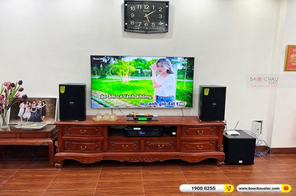 Lắp đặt dàn karaoke gia đình anh Vương tại Hà Nội (Domus DP6100, BPA-4200, X5 Plus, SW512B, UGX12)