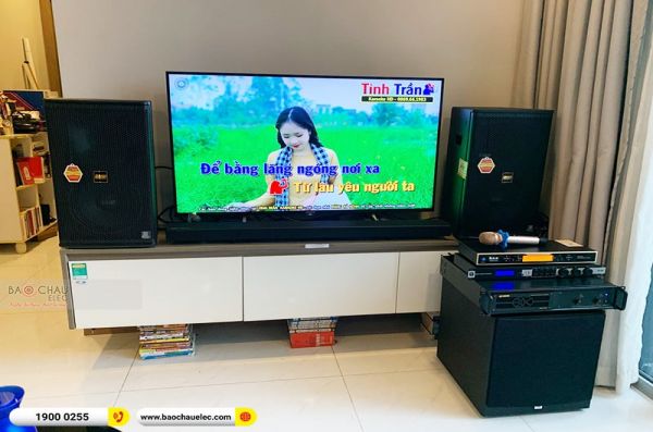 Lắp đặt dàn karaoke gia đình chị Nhung tại TPHCM (BMB 1210SE, VM620A, KX180A, JBL A120P, UGX12 Gold)